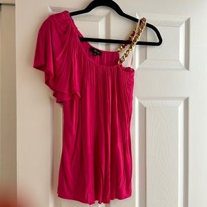 Stunning one shoulder sky top